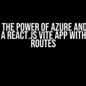 Unlock the Power of Azure and Caddy: Serving a React.js Vite App with Custom Routes